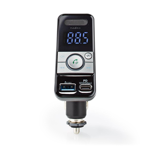 Kfz Audio FM Transmitter | Kippbar | freisprechend | 1.1 " | LED Bildschirm | Bluetooth® | PD 18 W /